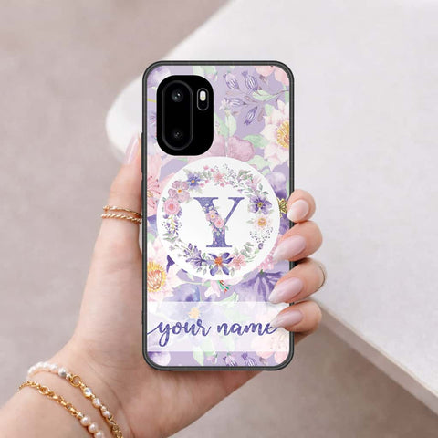 OnePlus Ace 6 Cover - Personalized Alphabet Series - HQ Ultra Shine Premium Infinity Glass Soft Silicon Borders Case