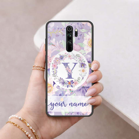 Xiaomi Redmi Note 8 Pro Cover - Personalized Alphabet Series - HQ Ultra Shine Premium Infinity Glass Soft Silicon Borders Case