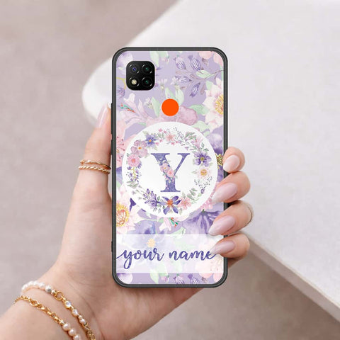 Xiaomi Poco C3 Cover - Personalized Alphabet Series - HQ Ultra Shine Premium Infinity Glass Soft Silicon Borders Case
