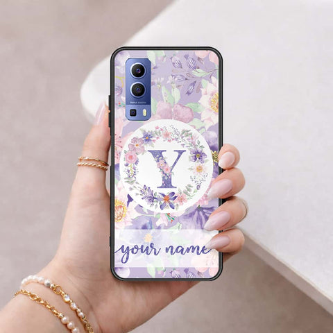 Vivo Y52 5G Cover - Personalized Alphabet Series - HQ Ultra Shine Premium Infinity Glass Soft Silicon Borders Case