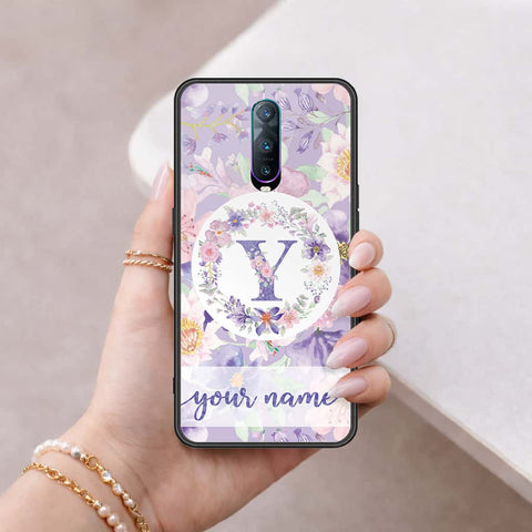Oppo R17 Pro Cover - Personalized Alphabet Series - HQ Ultra Shine Premium Infinity Glass Soft Silicon Borders Case
