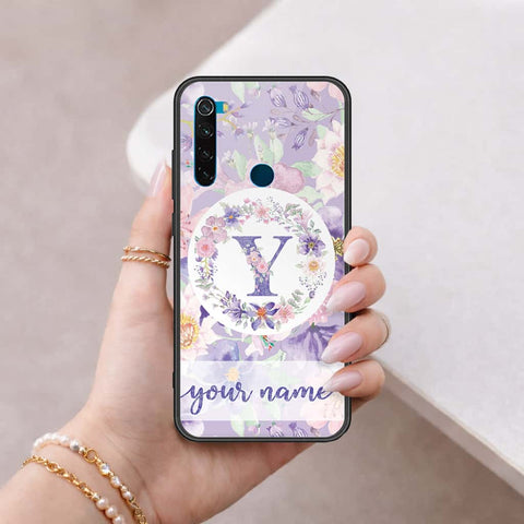 Xiaomi Redmi Note 8 Cover - Personalized Alphabet Series - HQ Ultra Shine Premium Infinity Glass Soft Silicon Borders Case