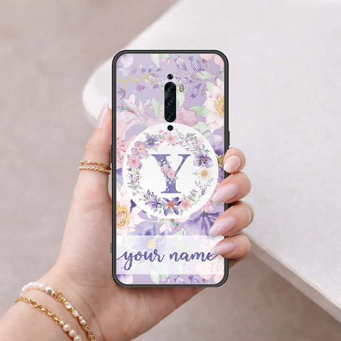 Oppo Reno 2F Cover - Personalized Alphabet Series - HQ Ultra Shine Premium Infinity Glass Soft Silicon Borders Case