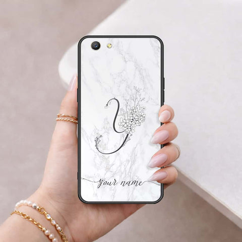 Oppo F1S Cover - Personalized Alphabet Series - HQ Ultra Shine Premium Infinity Glass Soft Silicon Borders Case