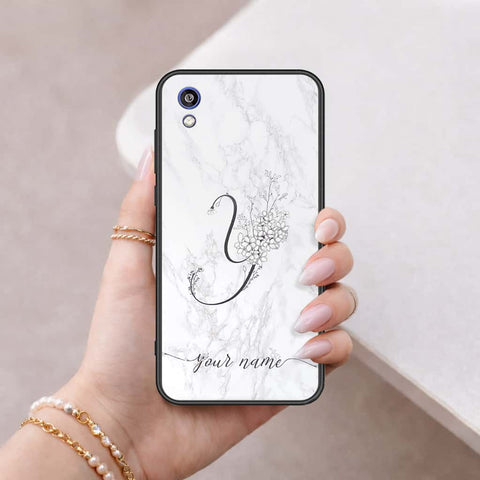 Huawei Honor 8S Cover - Personalized Alphabet Series - HQ Ultra Shine Premium Infinity Glass Soft Silicon Borders Case