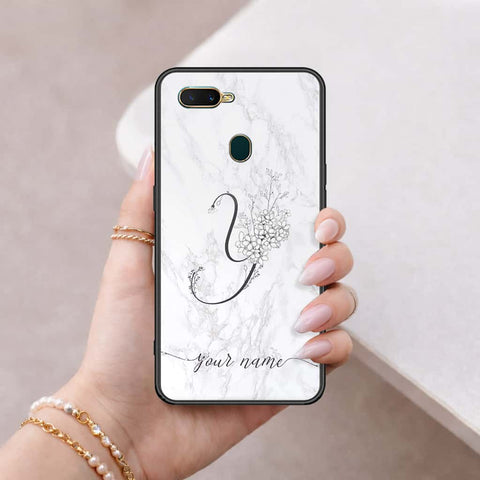 Oppo A5s Cover - Personalized Alphabet Series - HQ Ultra Shine Premium Infinity Glass Soft Silicon Borders Case