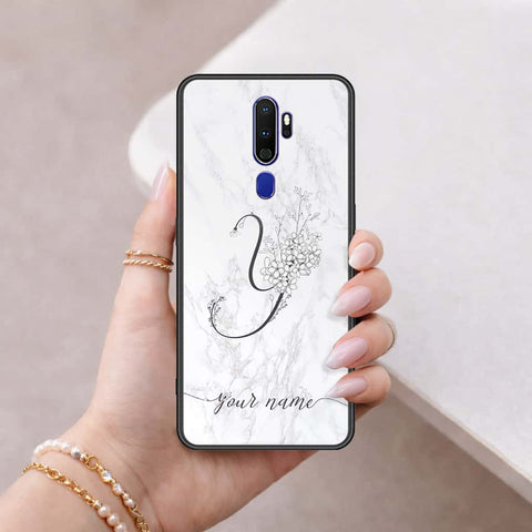 Oppo A9 2020 Cover - Personalized Alphabet Series - HQ Ultra Shine Premium Infinity Glass Soft Silicon Borders Case