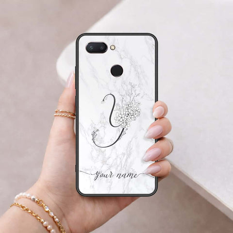 Xiaomi Mi 8 Lite Cover - Personalized Alphabet Series - HQ Ultra Shine Premium Infinity Glass Soft Silicon Borders Case
