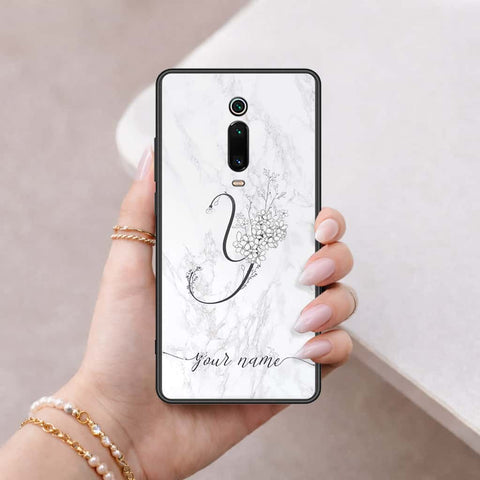 Xiaomi Mi 9T Cover - Personalized Alphabet Series - HQ Ultra Shine Premium Infinity Glass Soft Silicon Borders Case