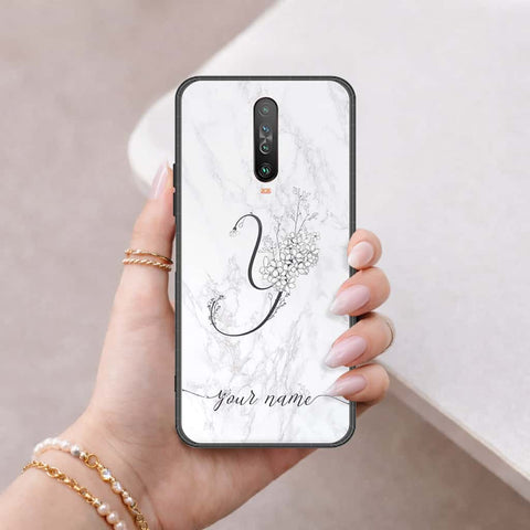 Xiaomi Poco X2 Cover - Personalized Alphabet Series - HQ Ultra Shine Premium Infinity Glass Soft Silicon Borders Case