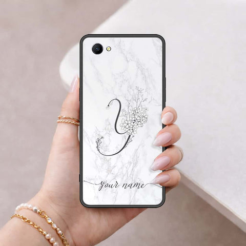 Oppo A3 Cover - Personalized Alphabet Series - HQ Ultra Shine Premium Infinity Glass Soft Silicon Borders Case