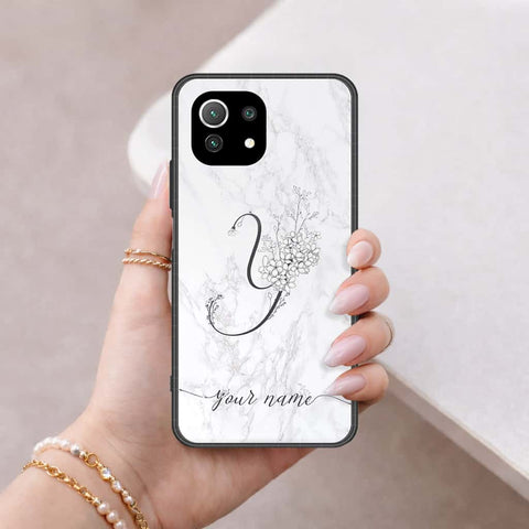 Xiaomi Mi 11 Lite Cover - Personalized Alphabet Series - HQ Ultra Shine Premium Infinity Glass Soft Silicon Borders Case