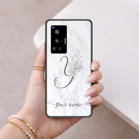 Vivo X70 Pro Cover - Personalized Alphabet Series - HQ Ultra Shine Premium Infinity Glass Soft Silicon Borders Case