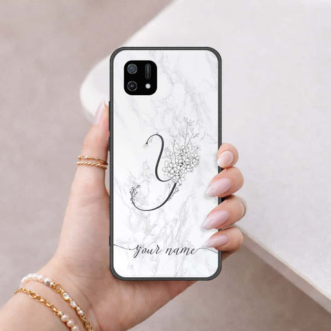 Oppo A16e Cover - Personalized Alphabet Series - HQ Ultra Shine Premium Infinity Glass Soft Silicon Borders Case