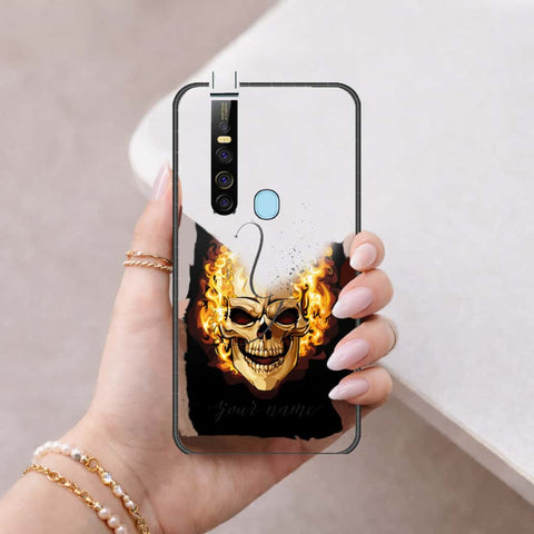 Tecno Camon 15 Pro Cover - Personalized Alphabet Series - HQ Ultra Shine Premium Infinity Glass Soft Silicon Borders Case