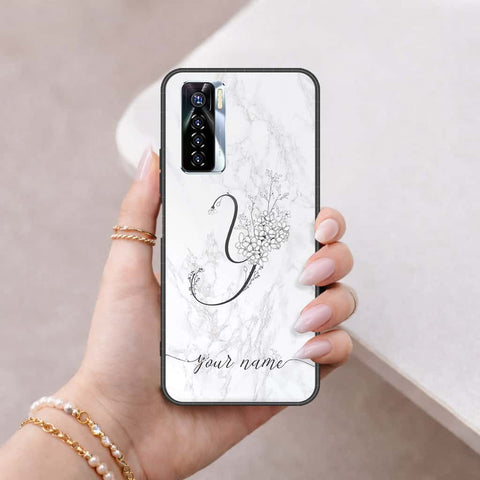 Tecno Camon 17 Pro Cover - Personalized Alphabet Series - HQ Ultra Shine Premium Infinity Glass Soft Silicon Borders Case