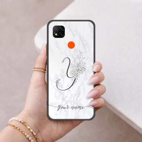 Xiaomi Redmi 9C Cover - Personalized Alphabet Series - HQ Ultra Shine Premium Infinity Glass Soft Silicon Borders Case