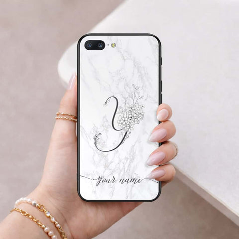 OnePlus 5 Cover - Personalized Alphabet Series - HQ Ultra Shine Premium Infinity Glass Soft Silicon Borders Case