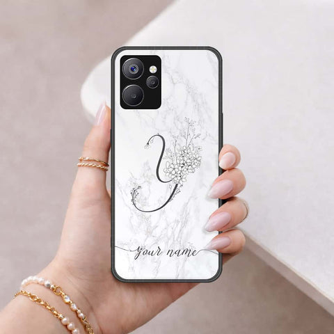 Realme 10 5G Cover - Personalized Alphabet Series - HQ Ultra Shine Premium Infinity Glass Soft Silicon Borders Case