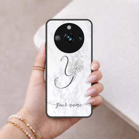 Realme 11 Pro Plus Cover - Personalized Alphabet Series - HQ Ultra Shine Premium Infinity Glass Soft Silicon Borders Case