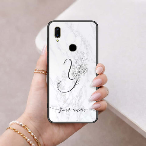 Vivo Z3I Cover - Personalized Alphabet Series - HQ Ultra Shine Premium Infinity Glass Soft Silicon Borders Case