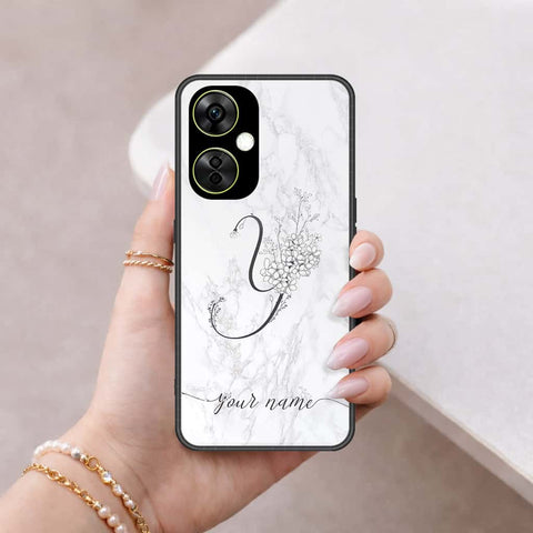 OnePlus Nord CE3 Lite Cover - Personalized Alphabet Series - HQ Ultra Shine Premium Infinity Glass Soft Silicon Borders Case