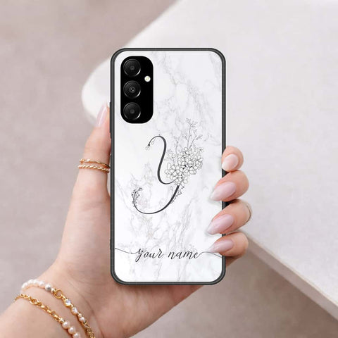 Samsung Galaxy M14 4G Cover - Personalized Alphabet Series - HQ Ultra Shine Premium Infinity Glass Soft Silicon Borders Case