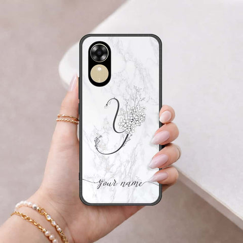 Oppo A17k Cover - Personalized Alphabet Series - HQ Ultra Shine Premium Infinity Glass Soft Silicon Borders Case