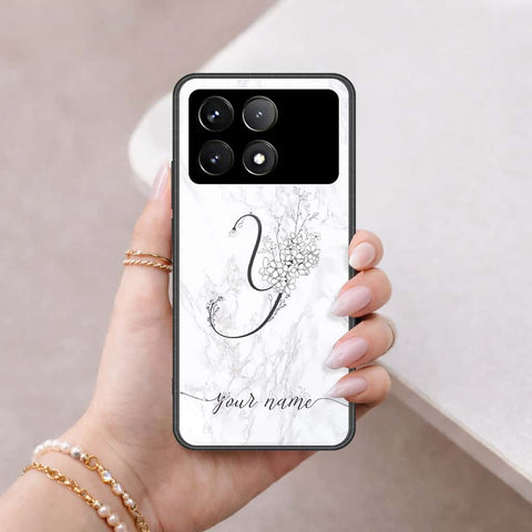 Xiaomi Poco X6 Pro Cover - Personalized Alphabet Series - HQ Ultra Shine Premium Infinity Glass Soft Silicon Borders Case