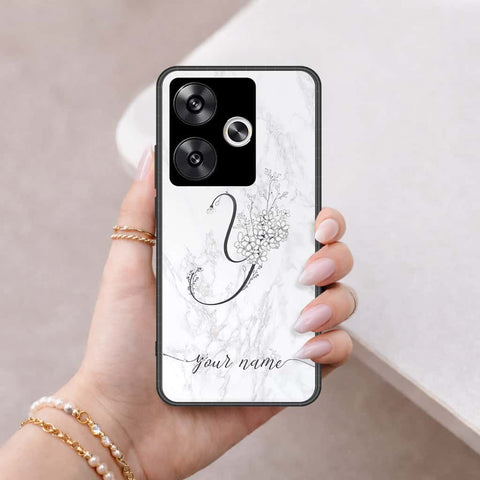 Xiaomi Poco F6 Cover - Personalized Alphabet Series - HQ Ultra Shine Premium Infinity Glass Soft Silicon Borders Case