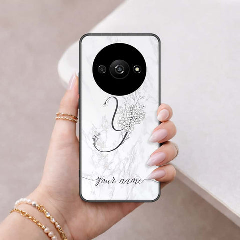 Xiaomi Redmi A3 Cover - Personalized Alphabet Series - HQ Ultra Shine Premium Infinity Glass Soft Silicon Borders Case