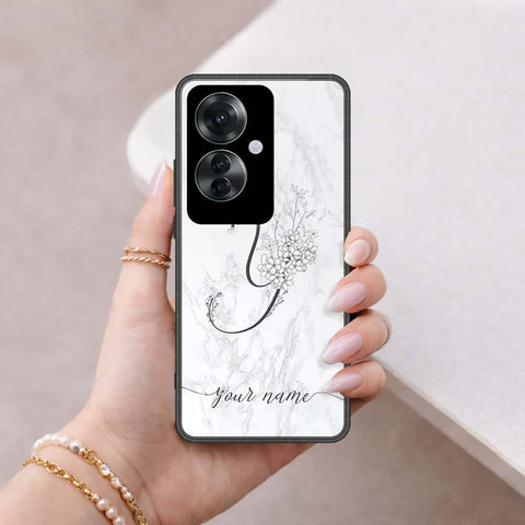 Oppo Reno 11F 5G Cover - Personalized Alphabet Series - HQ Ultra Shine Premium Infinity Glass Soft Silicon Borders Case