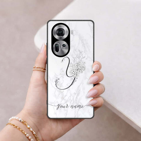Oppo Reno 11 5G Cover - Personalized Alphabet Series - HQ Ultra Shine Premium Infinity Glass Soft Silicon Borders Case