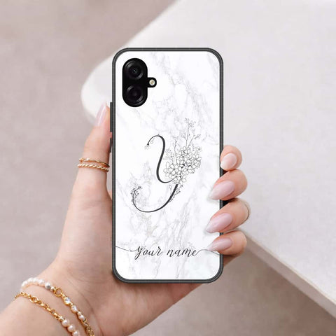 Samsung Galaxy A07 4G Cover - Personalized Alphabet Series - HQ Ultra Shine Premium Infinity Glass Soft Silicon Borders Case
