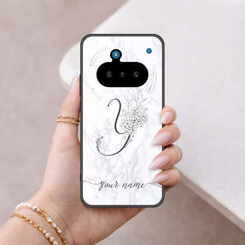 Nothing Phone 3a Cover - Personalized Alphabet Series - HQ Ultra Shine Premium Infinity Glass Soft Silicon Borders Case
