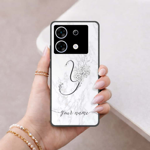 Infinix Zero 30 5G Cover - Personalized Alphabet Series - HQ Ultra Shine Premium Infinity Glass Soft Silicon Borders Case