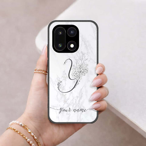 OnePlus 15 Cover - Personalized Alphabet Series - HQ Ultra Shine Premium Infinity Glass Soft Silicon Borders Case
