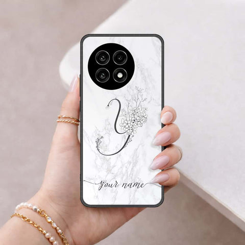 OnePlus Ace 5 Pro Cover - Personalized Alphabet Series - HQ Ultra Shine Premium Infinity Glass Soft Silicon Borders Case