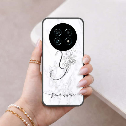 Realme 13 Plus 5G Cover - Personalized Alphabet Series - HQ Ultra Shine Premium Infinity Glass Soft Silicon Borders Case