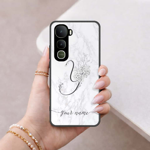 Vivo Y400 Cover - Personalized Alphabet Series - HQ Ultra Shine Premium Infinity Glass Soft Silicon Borders Case
