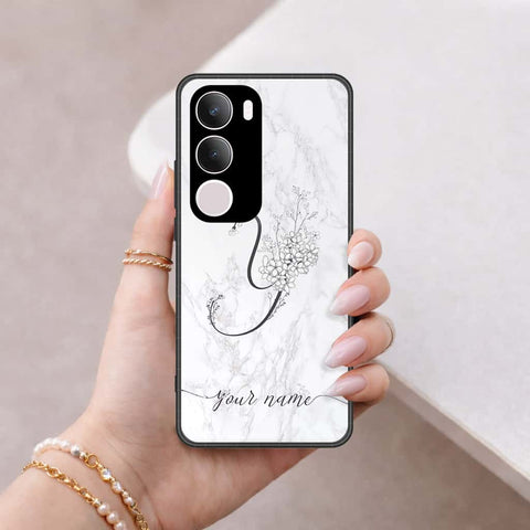 Vivo Y19s Pro Cover - Personalized Alphabet Series - HQ Ultra Shine Premium Infinity Glass Soft Silicon Borders Case