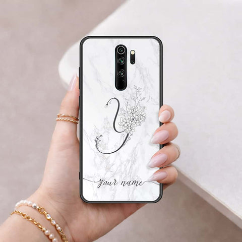 Xiaomi Redmi Note 8 Pro Cover - Personalized Alphabet Series - HQ Ultra Shine Premium Infinity Glass Soft Silicon Borders Case