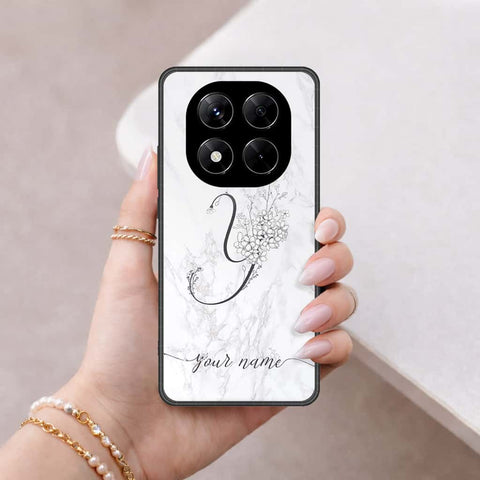 Xiaomi Redmi Note 14 Pro 4G Cover - Personalized Alphabet Series - HQ Ultra Shine Premium Infinity Glass Soft Silicon Borders Case
