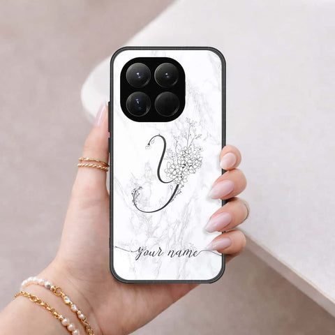 Xiaomi 15t - Personalized Alphabet Series - HQ Ultra Shine Premium Infinity Glass Soft Silicon Borders Case