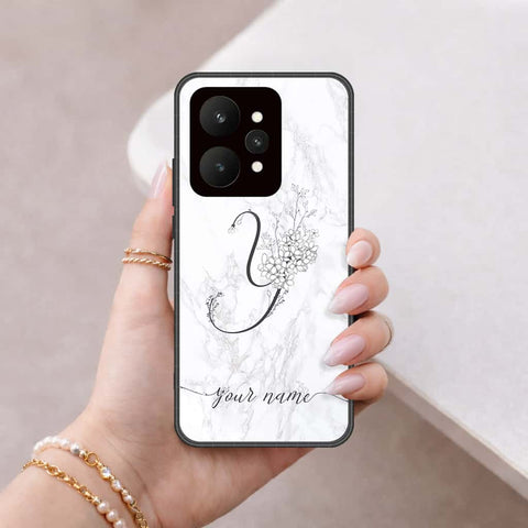 Realme 15 Cover - Personalized Alphabet Series - HQ Ultra Shine Premium Infinity Glass Soft Silicon Borders Case