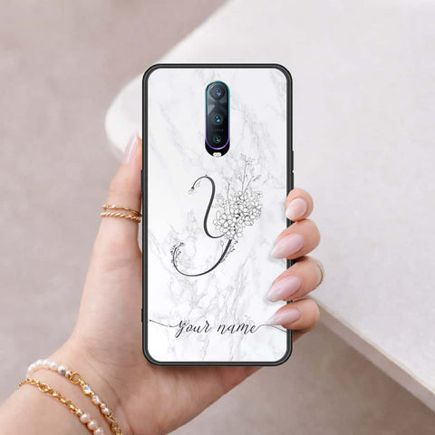 Oppo R17 Pro Cover - Personalized Alphabet Series - HQ Ultra Shine Premium Infinity Glass Soft Silicon Borders Case