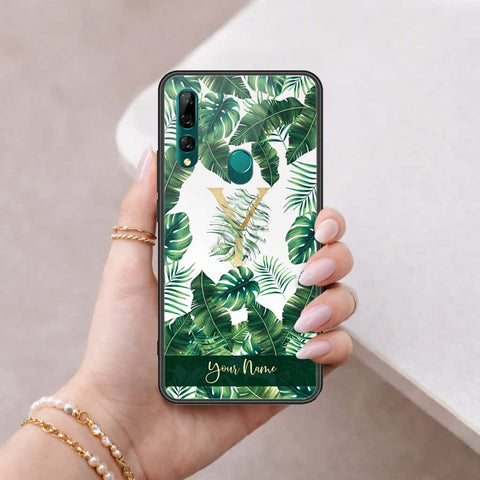 Huawei Y9 Prime 2019 Cover - Personalized Alphabet Series - HQ Ultra Shine Premium Infinity Glass Soft Silicon Borders Case