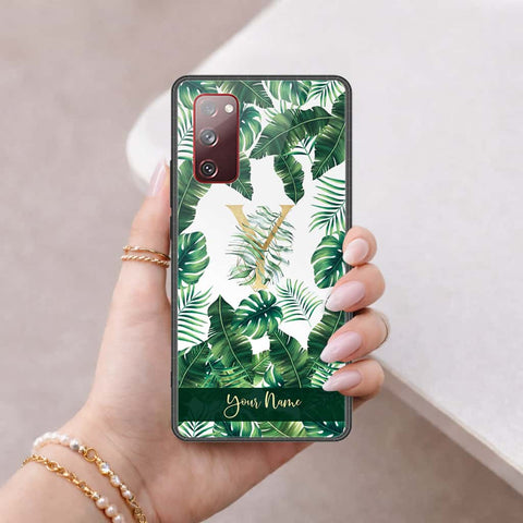 Samsung Galaxy S20 FE Cover - Personalized Alphabet Series - HQ Ultra Shine Premium Infinity Glass Soft Silicon Borders Case