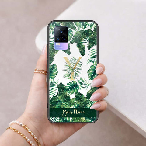 Vivo V21e Cover - Personalized Alphabet Series - HQ Ultra Shine Premium Infinity Glass Soft Silicon Borders Case