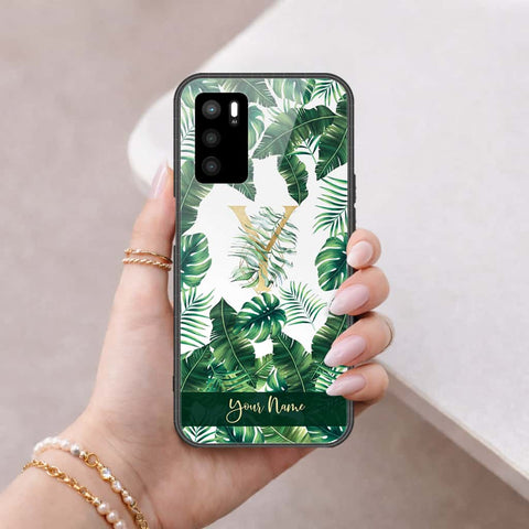 Oppo A16 Cover - Personalized Alphabet Series - HQ Ultra Shine Premium Infinity Glass Soft Silicon Borders Case